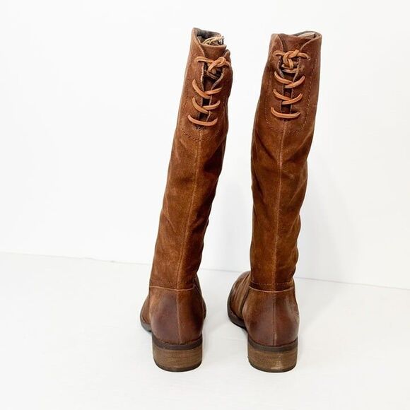 Born Hayden NWB Sz 8.5W Rust Tobacco Distressed Leather Knee High Boots - Picture 7 of 13